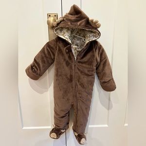 Carter’s Moose Footed Snowsuit Jacket 9M - Brown